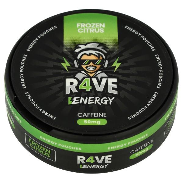 R4VE Energy Pouches Frozen Citrus 50mg Coffein 20 Stk.