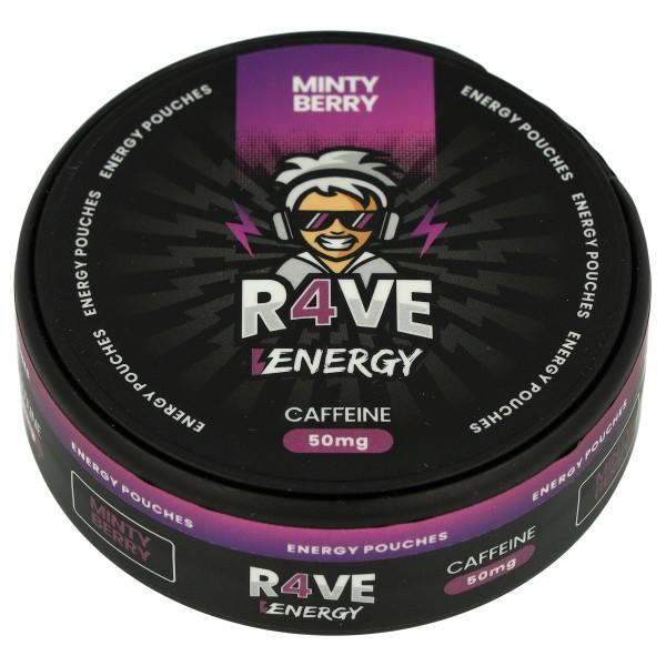 R4VE Energy Pouches Minty Berry 50mg Coffein 20 Stk.