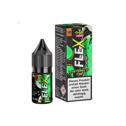 Revoltage Flex Nic Salt Liquid Overdosed Kiwi 10mg