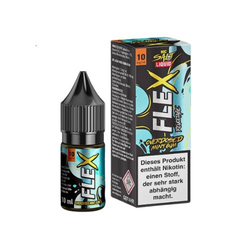 Revoltage Flex Nic Salt Liquid Overdosed Mint Gum 10mg