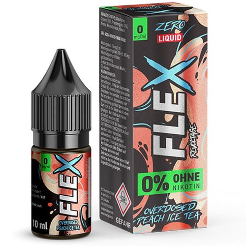 Revoltage Flex Zero Liquid Overdosed Peach Ice Tea 0mg