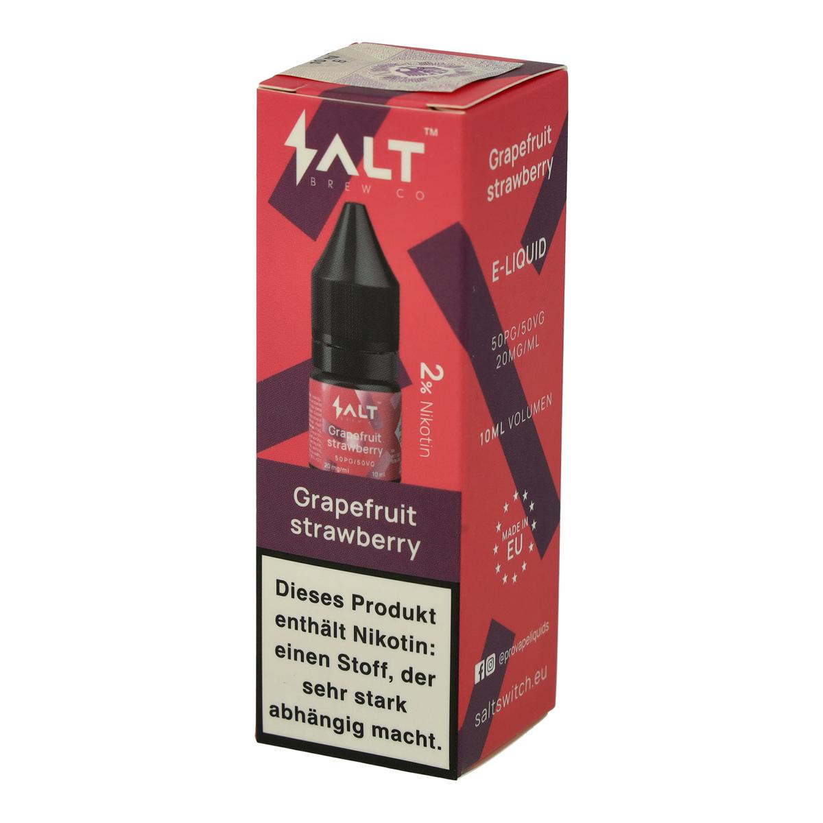 Salt Brew Co Grapefruit Strawberry E-Liquid 20mg/ml 10ml