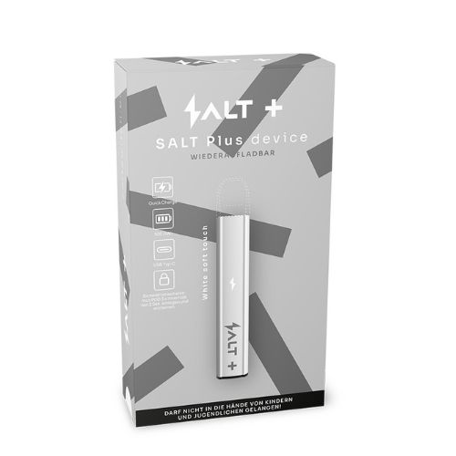 Salt Plus Device-Kit White Soft Touch Akkuträger