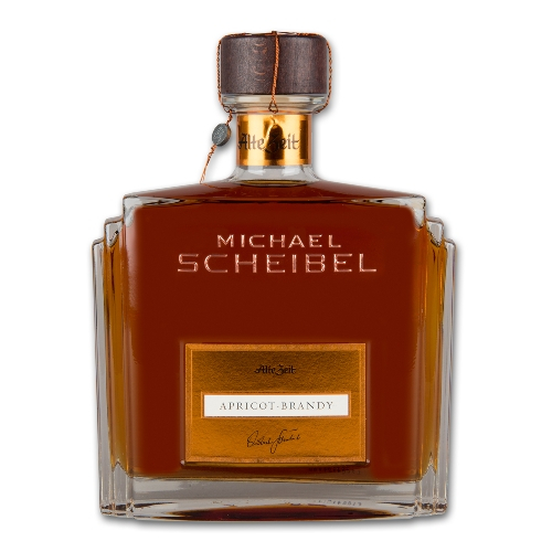 Scheibel Likör Alte Zeit Apricot Brandy 35% Vol. Holz Feuer Brand