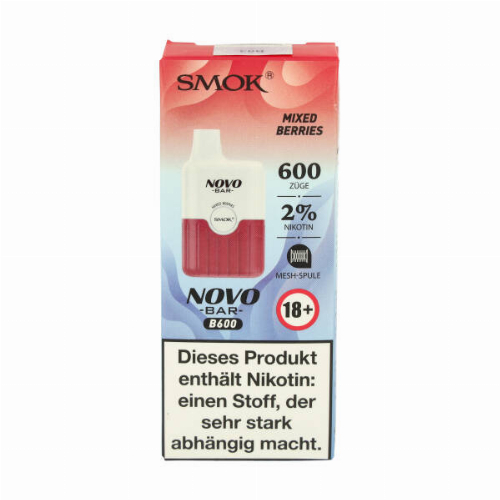 Smok Novo Bar B600 Mixed Berries Einweg E-Zigarette 20mg