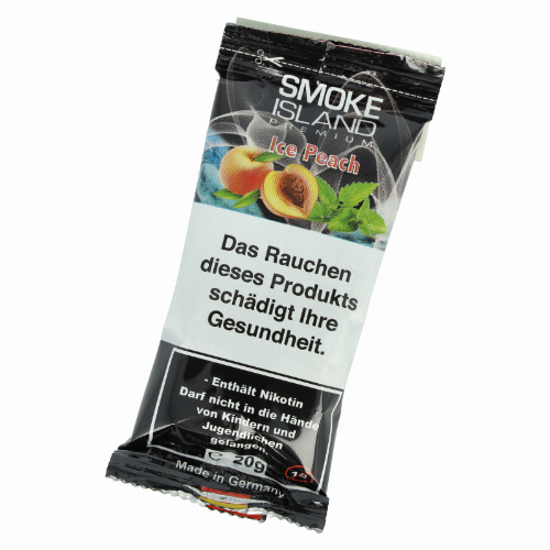Smoke Island Ice Peach Tabakersatz mit Nikotin