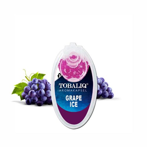 Tobaliq Aroma Kapseln Grape Ice 1x100 Stück mit Stick