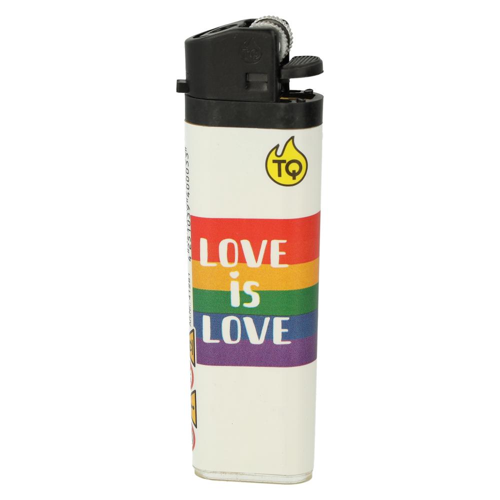 Tobaliq Einwegfeuerzeug Love is Love 4v5