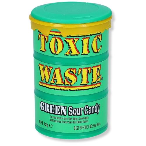 Toxic Waste Green Sour Candy 42g