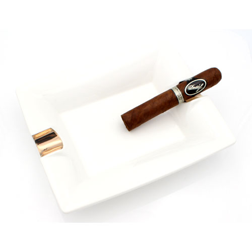 Weiß Zigarrenaschenbecher Tragbarer Aschenbecher Keramik Kreativer 3 Zigarre