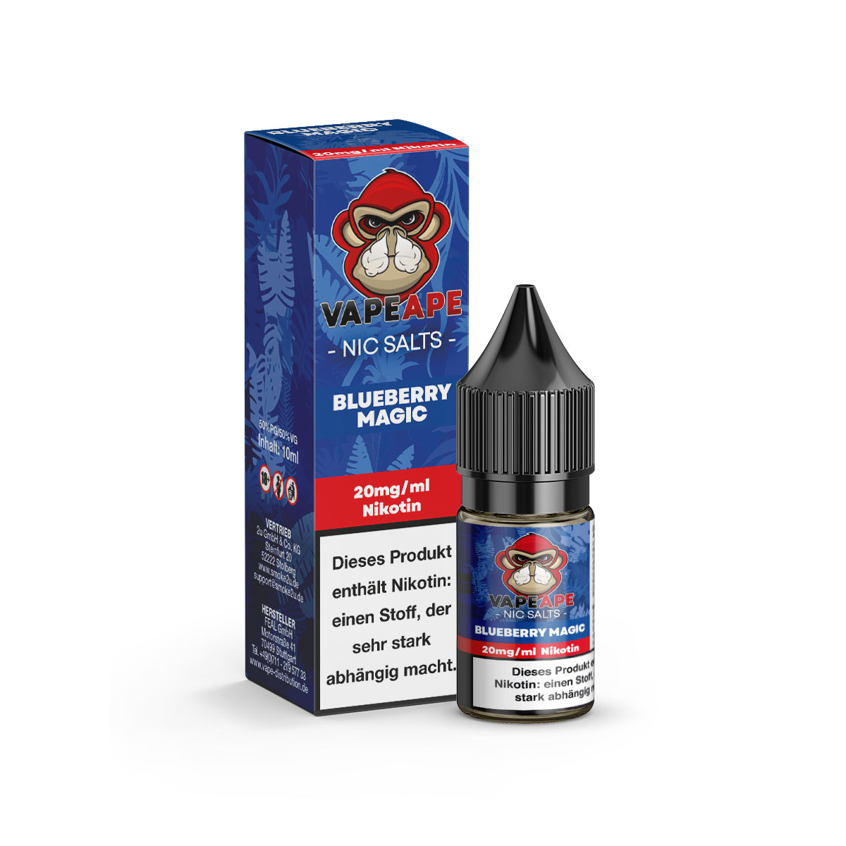 Vape Ape Nikotinsalzliquid Blueberry Magic 20mg