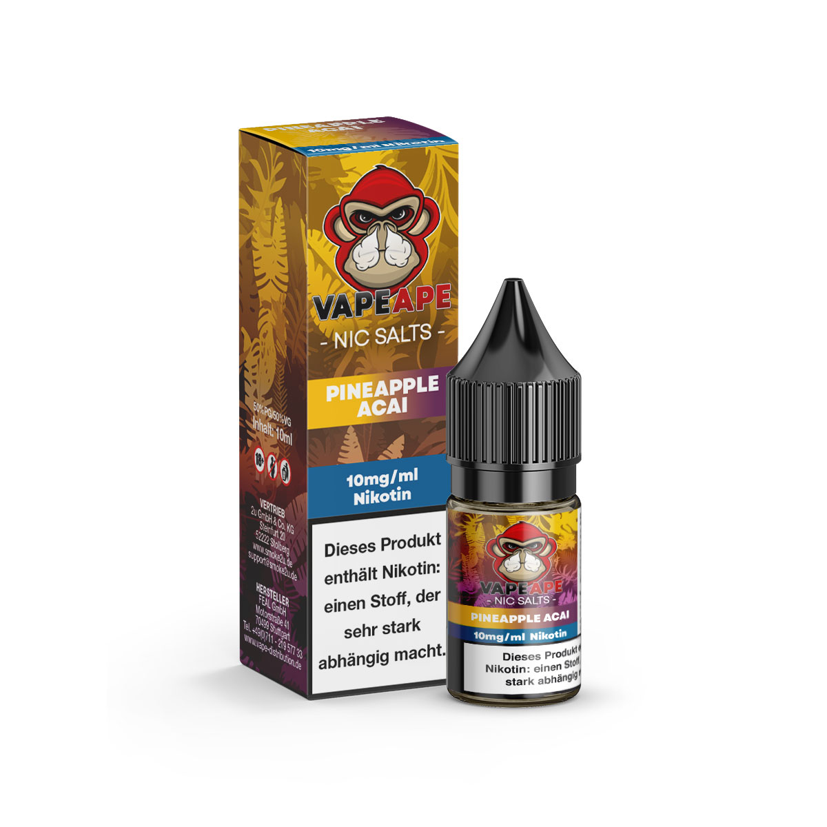 Vape Ape Nikotinsalzliquid Pineapple Acai 10mg