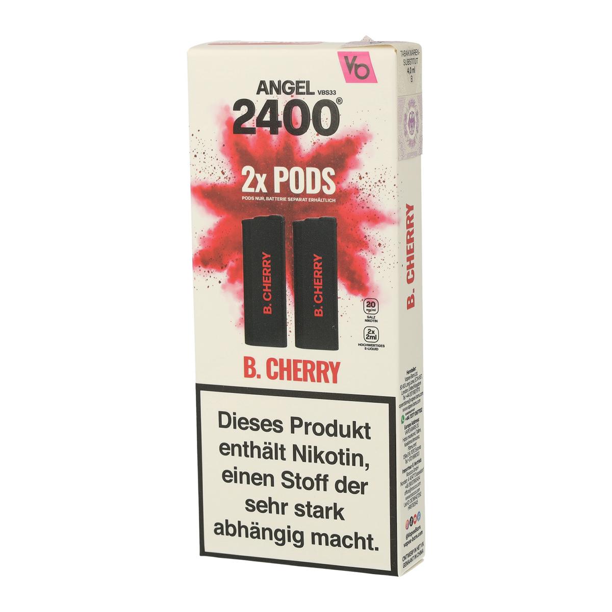 Vapes Bars Angel 2400 B. Cherry Pods 2x2ml 20mg