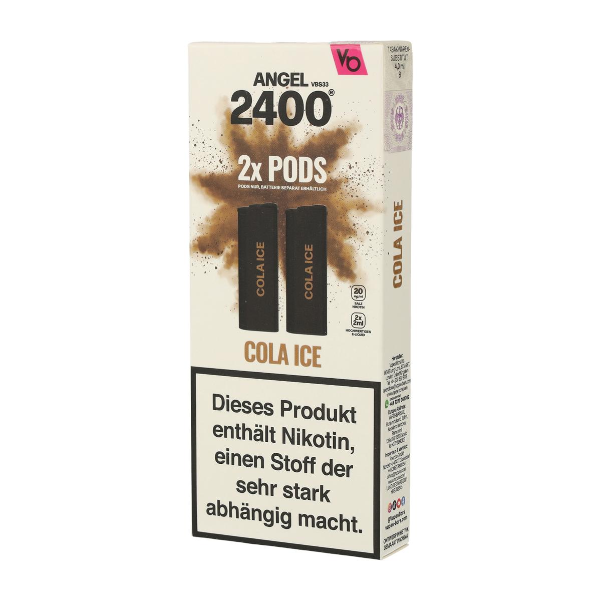 Vapes Bars Angel 2400 Cola Ice Pods 2x2ml 20mg