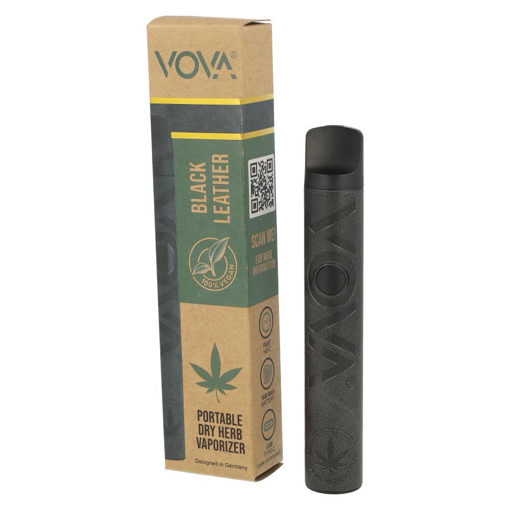 VOVA Dry Herb E-Vaporizer Black Leather