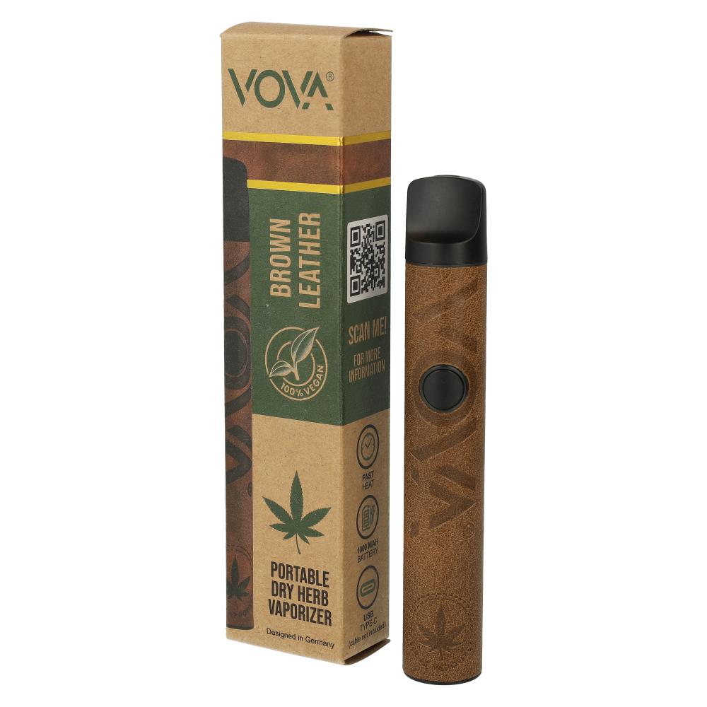 VOVA Dry Herb E-Vaporizer Brown Leather