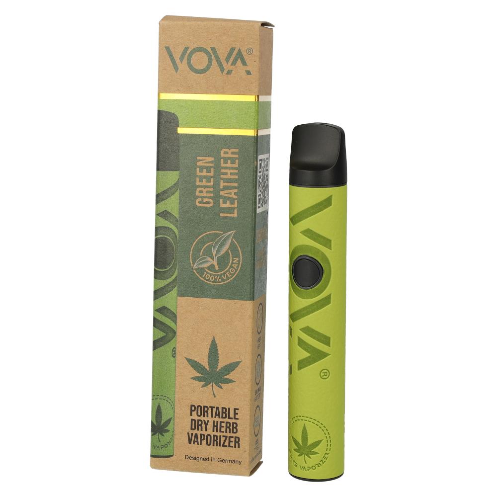 VOVA Dry Herb E-Vaporizer Green Leather