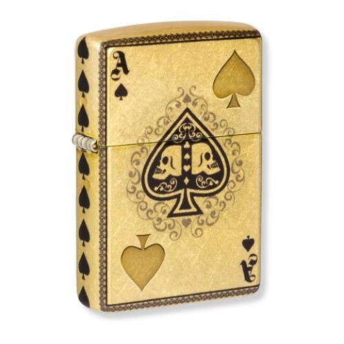 Zippo Feuerzeug color 540° Fusion Ace of Spades 60007299