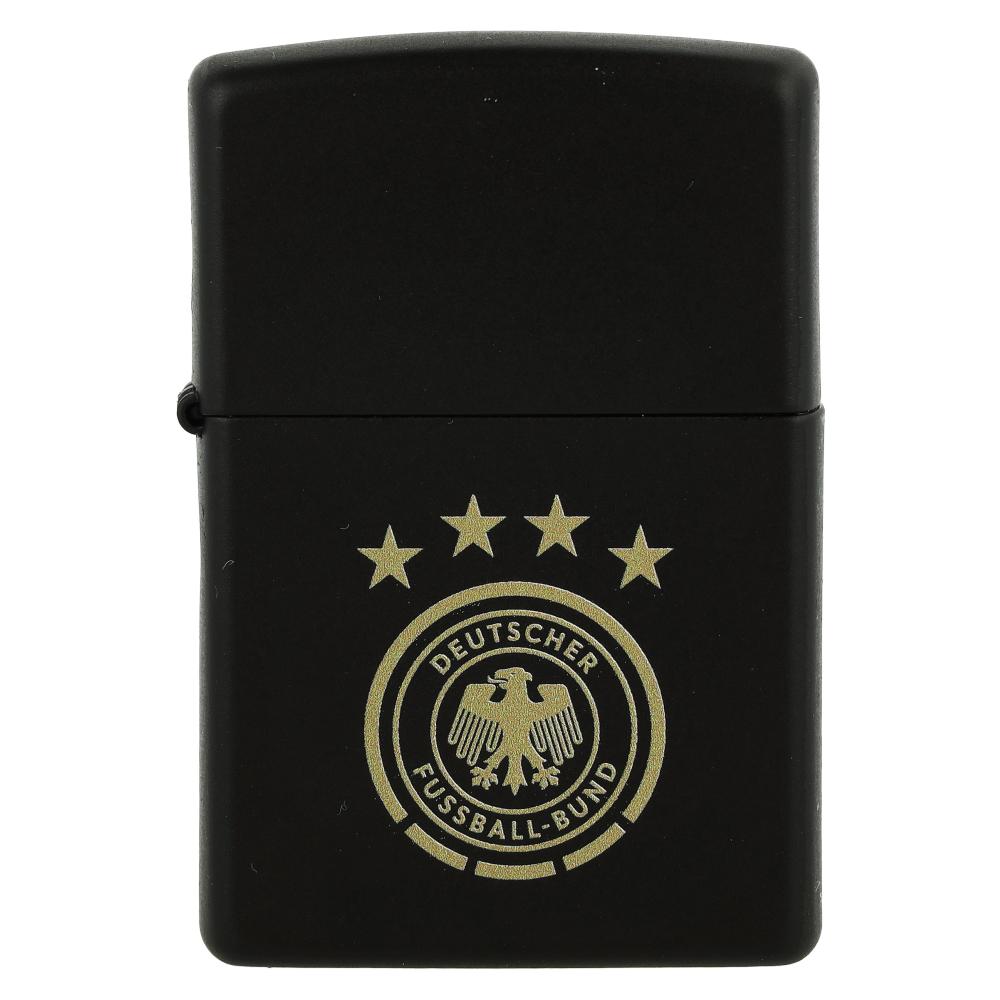 Zippo Feuerzeug DFB Logo schwarz matt