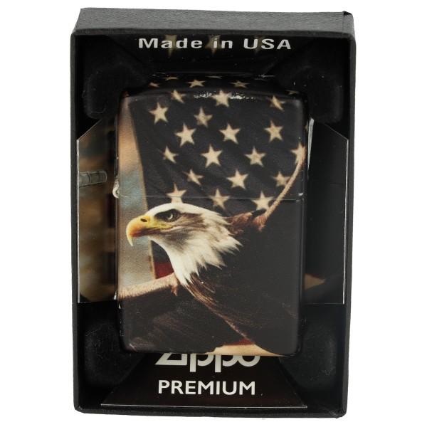 Zippo Feuerzeug Eagle USA Flag 60007289