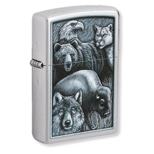 Zippo Feuerzeug Fierce Animals satiniert 60007213