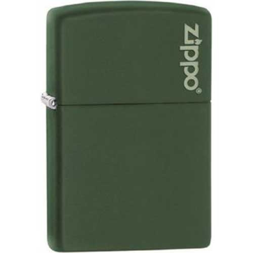 Zippo Feuerzeug Green Matte Zippo Logo