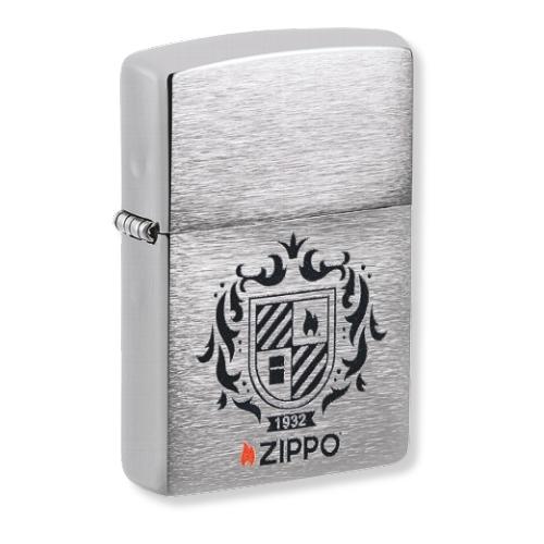 Zippo Feuerzeug Heraldic Crest chrom gebürstet 60007303