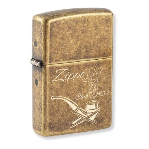 Zippo Feuerzeug Zippo Pipe antik messing 60007245