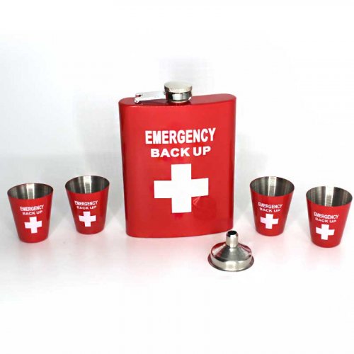 Angelo Flachmann Set Emergency back up 6oz.