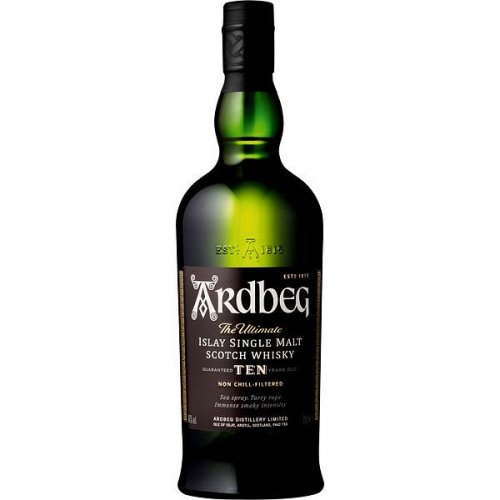 Ardbeg Single Malt Whisky 10 Years Glas/EW 0,7l 46% vol.