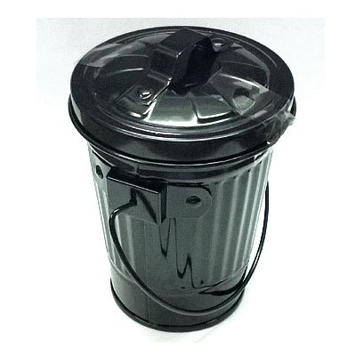 Atomic Aschenbecher Trash Can Schwarz