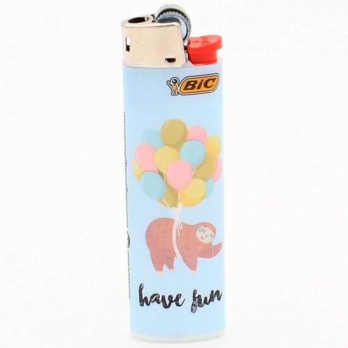 BIC Feuerzeug Slim Faultier Have Fun 5v8