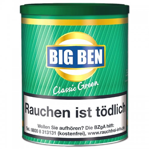 Big Ben Classic Green Menthol 100g Dose Pfeifentabak