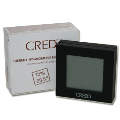 CREDO Digital-Hygrometer schwarz