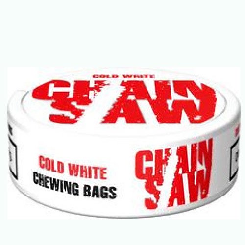 Chainsaw Snus Cold White Chewing Bags 13,5g Kautabak