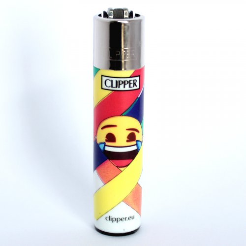 Clipper Feuerzeug EmojiMix2 Tränen Lach Smiley - 3/4