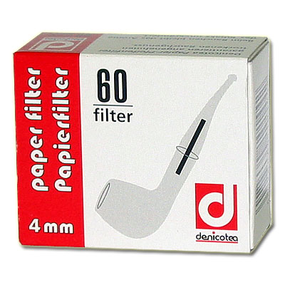 Denicotea Pfeifenfilter 4mm Zubehör für die Pfeife