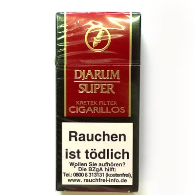 Djarum Super Filterzigarillos Kretek  (Artikel wird nicht mehr hergestellt)