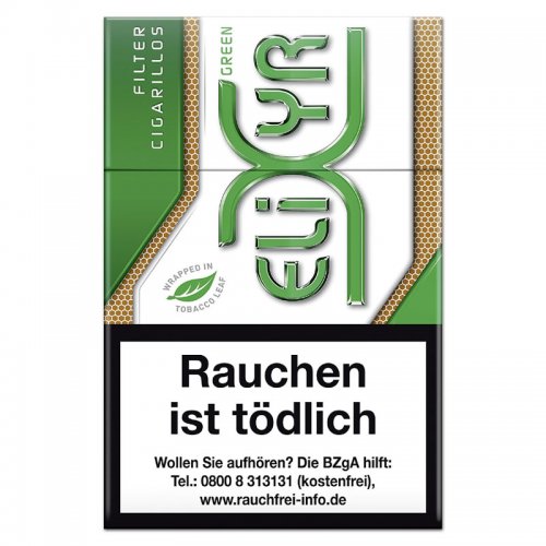 Elixyr Menthol Green Filter Zigarillos