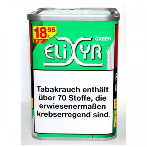 Elixyr Tabak Menthol Green 110g Dose