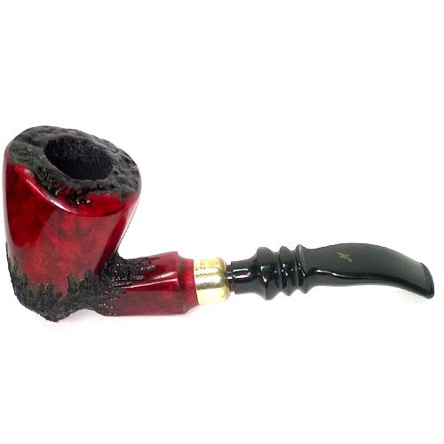 Erik Nordings Signature FreeHand Pfeifen Rot Teilrustiziert 2