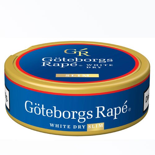 Göteborgs Rape Snus Slim White Dry Chewing Bags 13,2g Dose