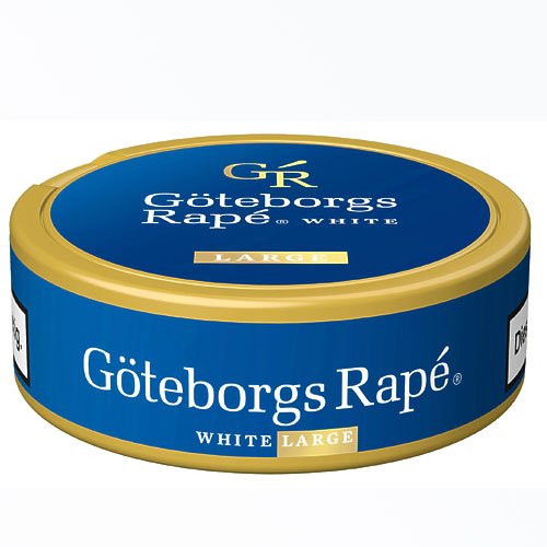 Göteborgs Rapé Snus Large White Chewing Bags 14g Dose