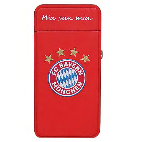 FC Bayern Arc X Feuerzeug Rot mit Gravur beidseitig