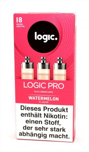 LOGIC PRO Caps Watermelon Liquid-Caps für E-Zigarette Logic Pro 18mg