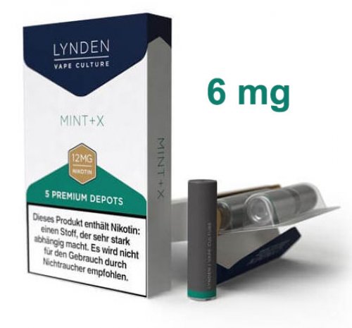 LYNDEN Depots Mint + X 6 mg Nikotin