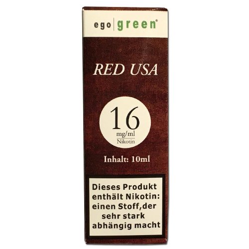 Liquid Ego Green Red USA Tobacco 16mg Nikotin