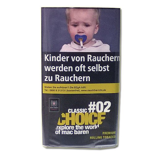 Mac Baren Tabak Choice Classic No.02 - 30g Päckchen Feinschnitt