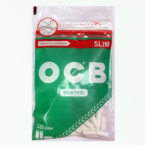 OCB Drehfilter Menthol Zigarettenfilter Slim 120 Stück