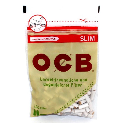 OCB Drehfilter Organic Slim Zigarettenfilter 120 Stück